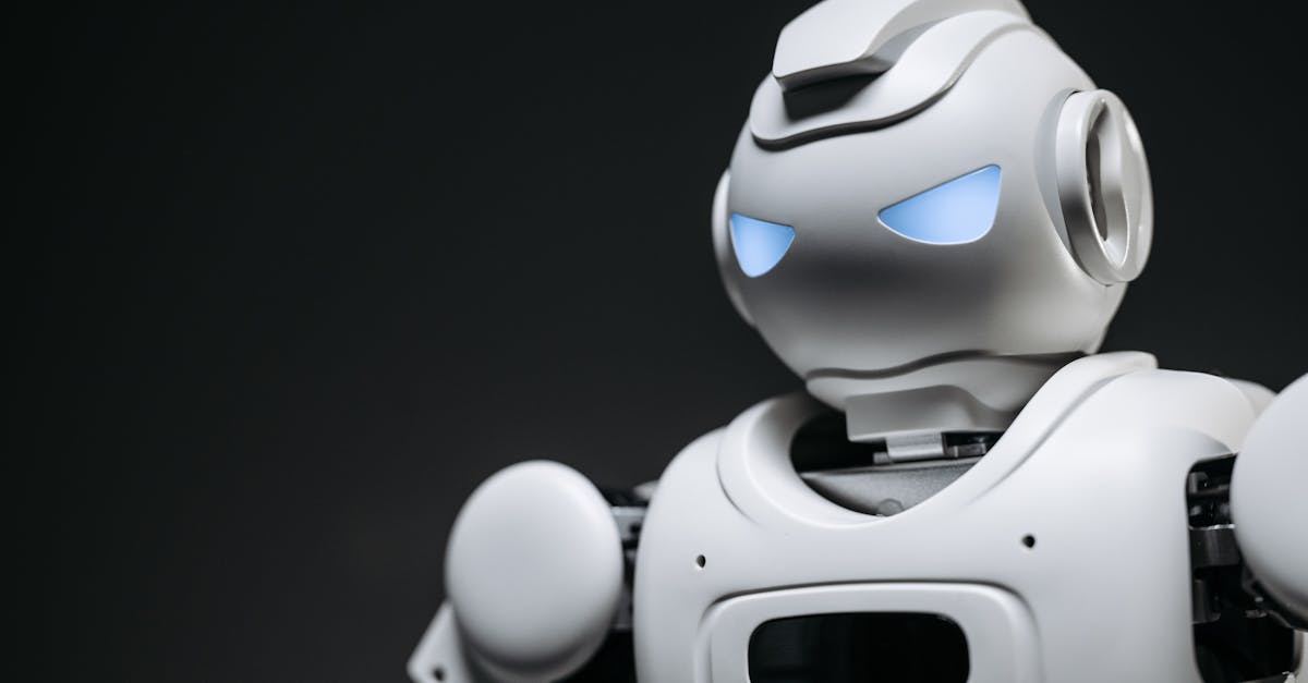 High-tech robot toy with a gray background in studio lighting.